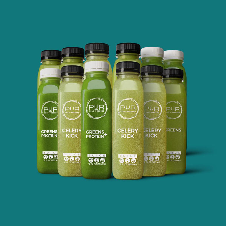 GREENS & CELERY KICK - DAILY JUICE KIT FB - PUR Cold Pressed Juice - CUR - Daily - Facebook - Juice Kit