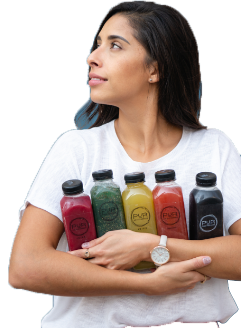 Women with PUR drinks